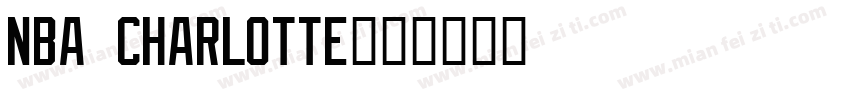 NBA Charlotte字体转换